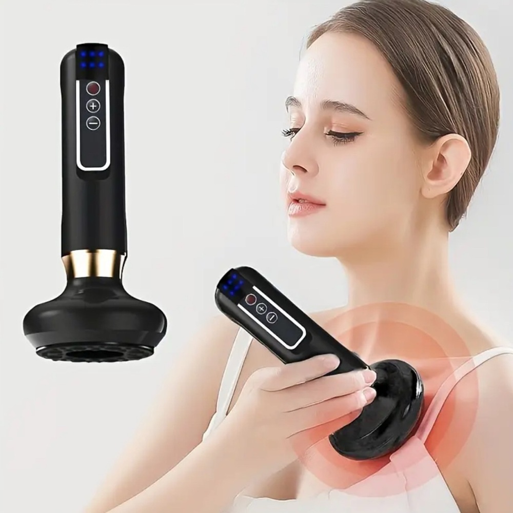 Black and Gold Electric Massager